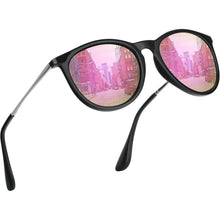 Damen Sonnenbrille Polarisiert Retro Rund UV400 Cateye