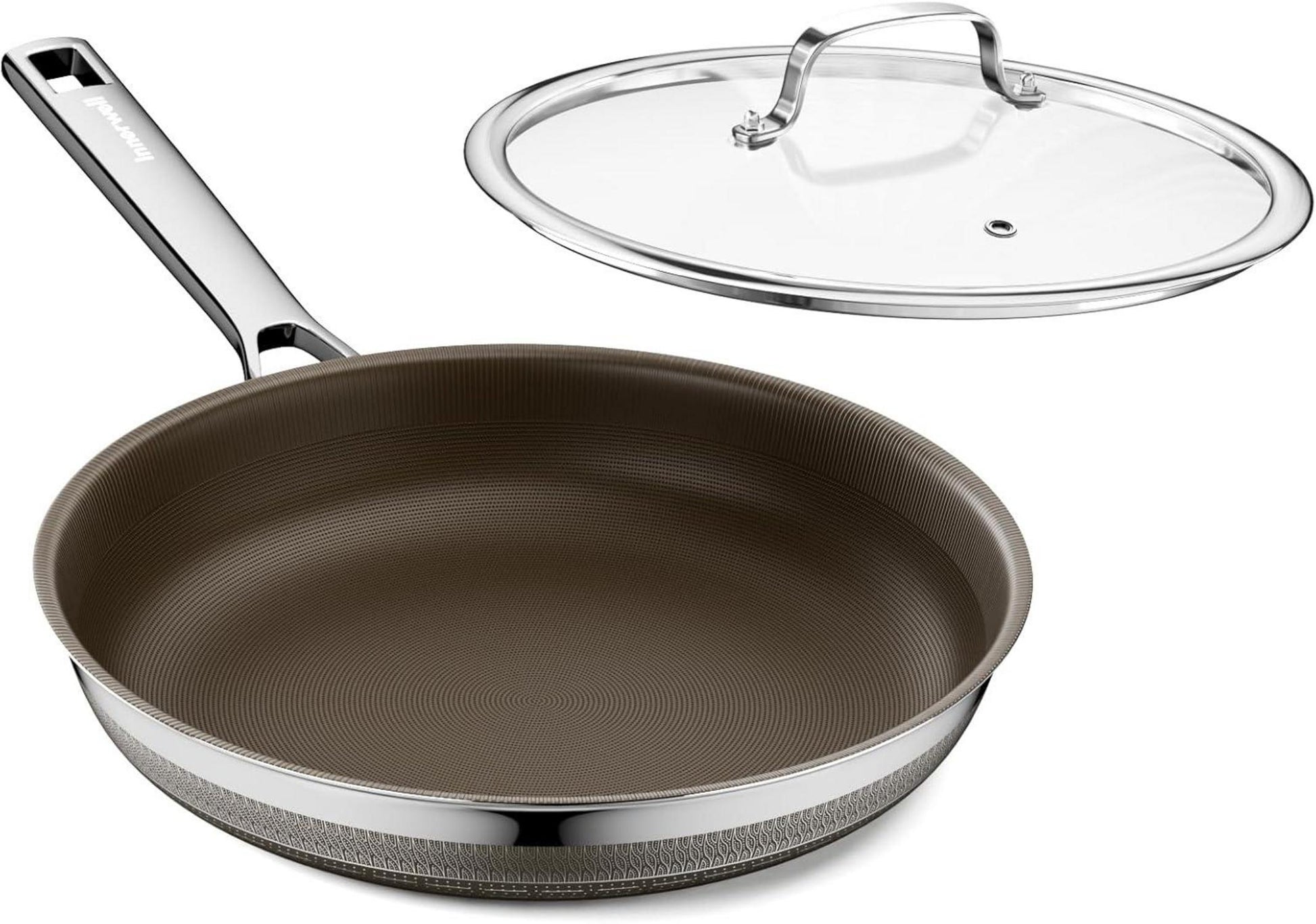 Antihaft Bratpfanne 24cm mit Deckel Induktionstitanbeschichtung