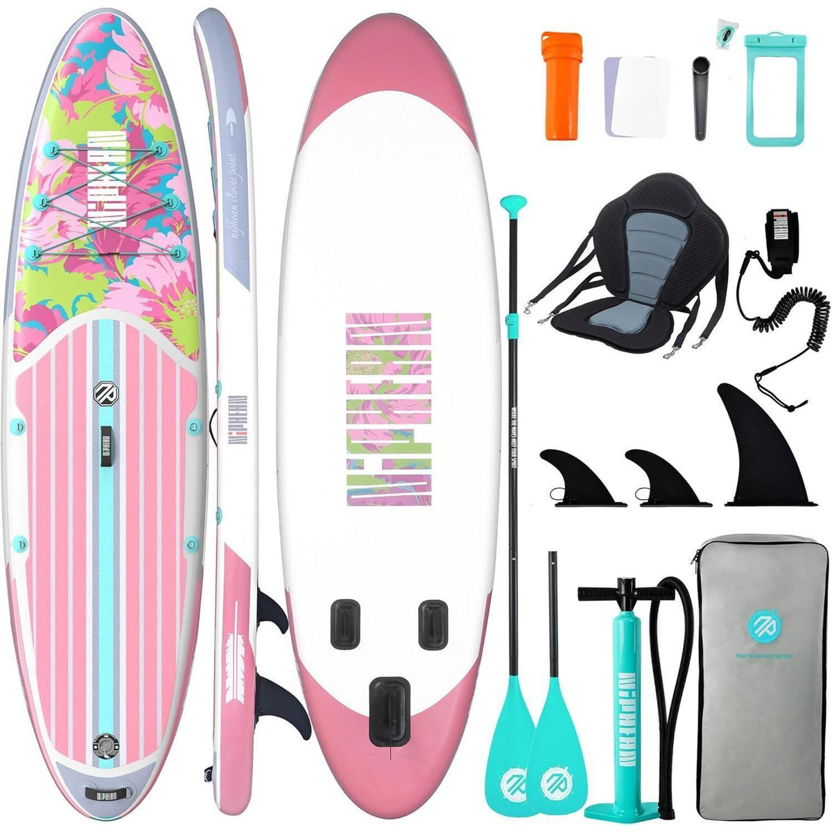 Aufblasbares Stand Up Paddle Board für 2 Personen mit Sitz