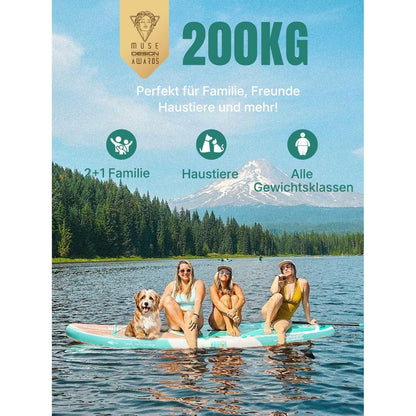 Aufblasbares Stand Up Paddle Board für 2 Personen mit Sitz