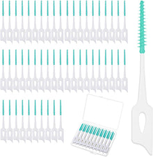 Zahnstocher 240 Stück Weiche Interdentalbürsten Einweg Zahnseide Grün
