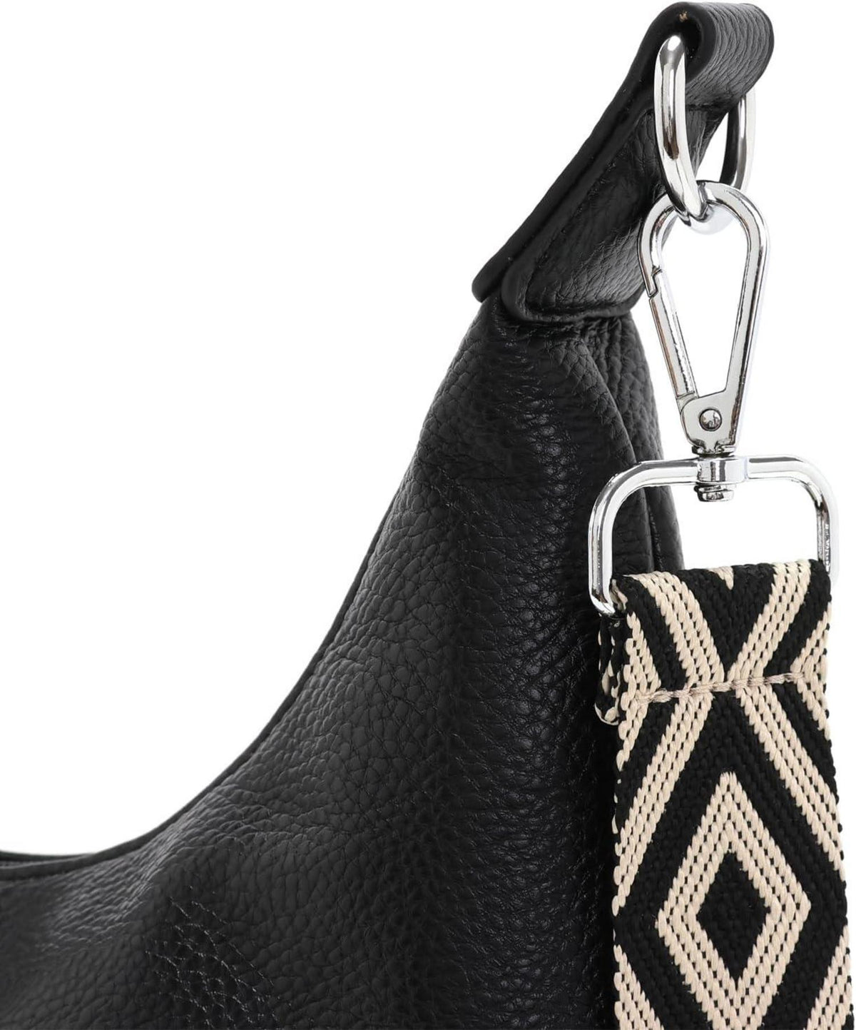 SOGYECS Umhängetasche Damen Groß Schwarz Vegan Leder
