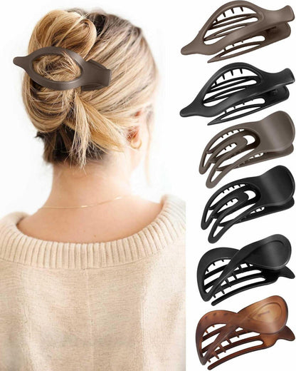 Haarspangen Set 6 Stück Rutschfest Französische Haarspangen Matte