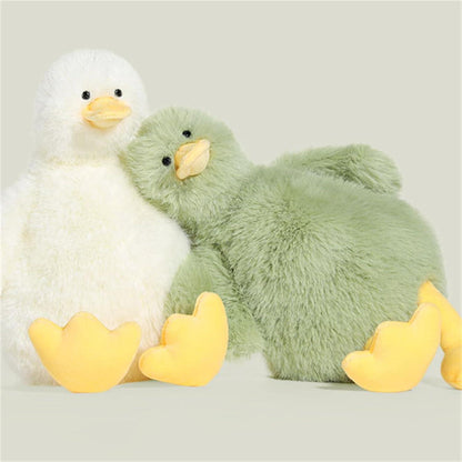 Große Gänse Plüschtier - Kuscheliges Stofftier 30cm Weiß