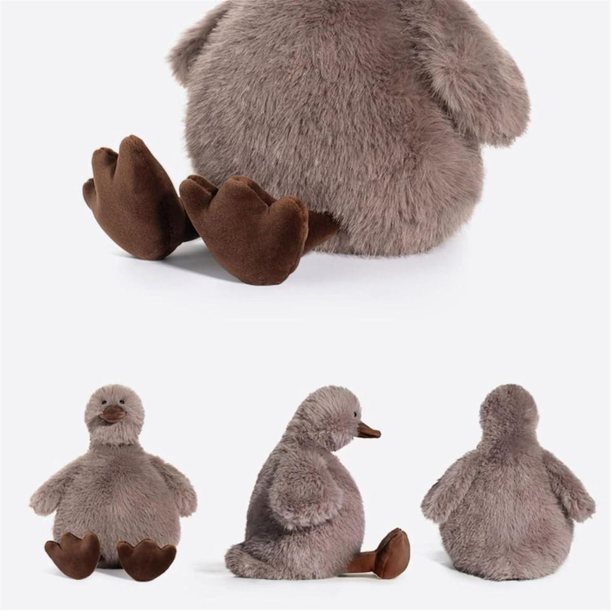 Große Gänse Plüschtier - Kuscheliges Stofftier 30cm Weiß