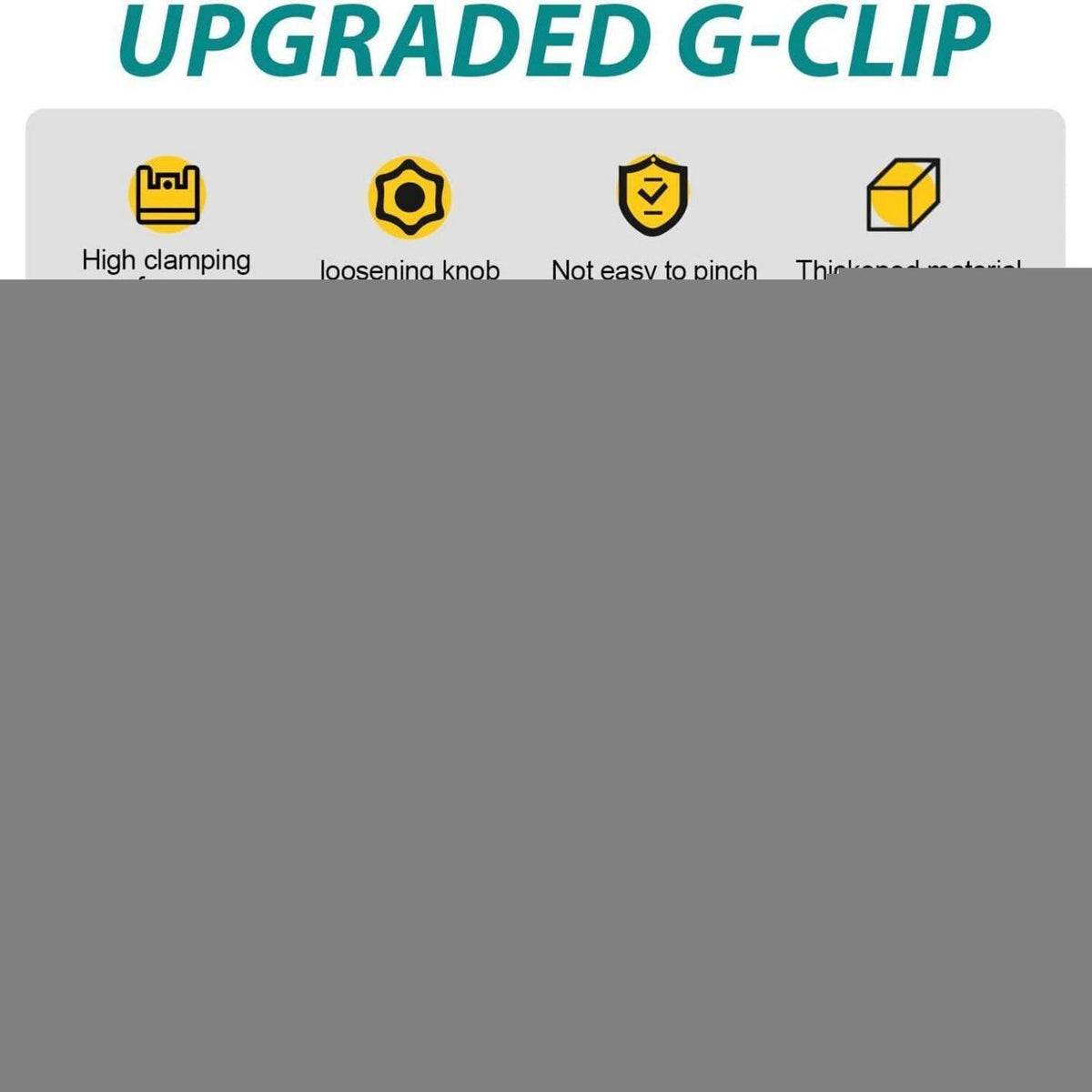 C-Zwinge 4er-Set, 10-57mm, Robust & Einstellbar
