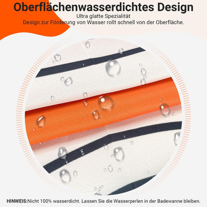 Duschvorhang 240x200cm Geometrische Kurve Antischimmel