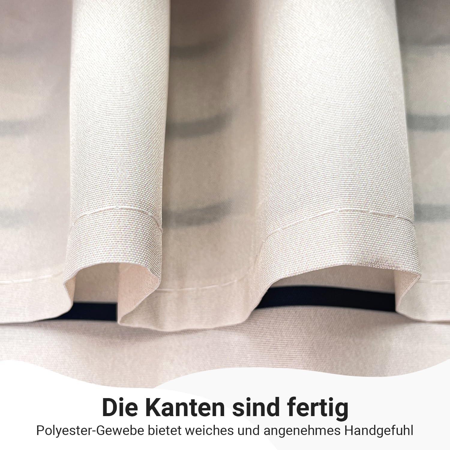 Duschvorhang 240x200cm Geometrische Kurve Antischimmel Polyester Stoff