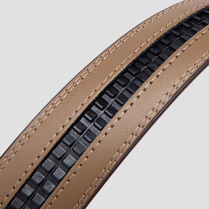 Automatik Gürtel Herren, 35mm Breit, Verstellbar 125cm in Lederoptik