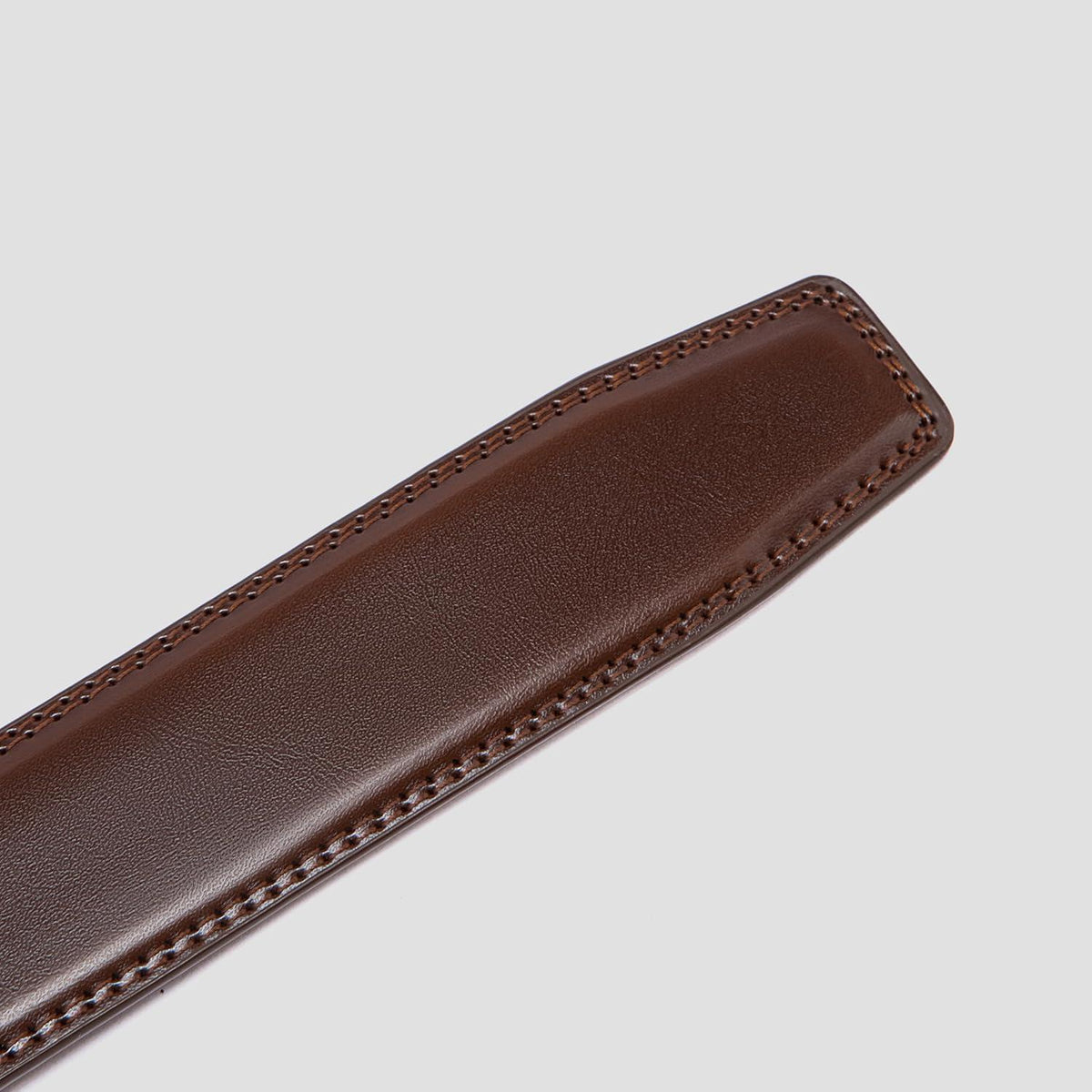 Automatik Gürtel Herren, 35mm Breit, Dunkelbraun in Lederoptik