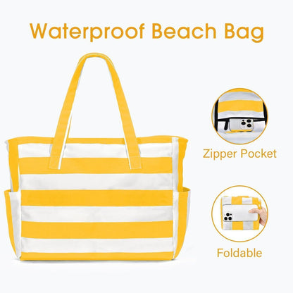 Strandtasche XXL Damen Tote Bag wasserfeste Shopper
