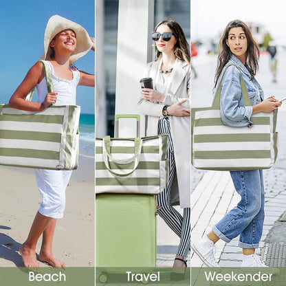 Strandtasche XXL Damen Umhängetasche Tote Bag wasserfest 40L