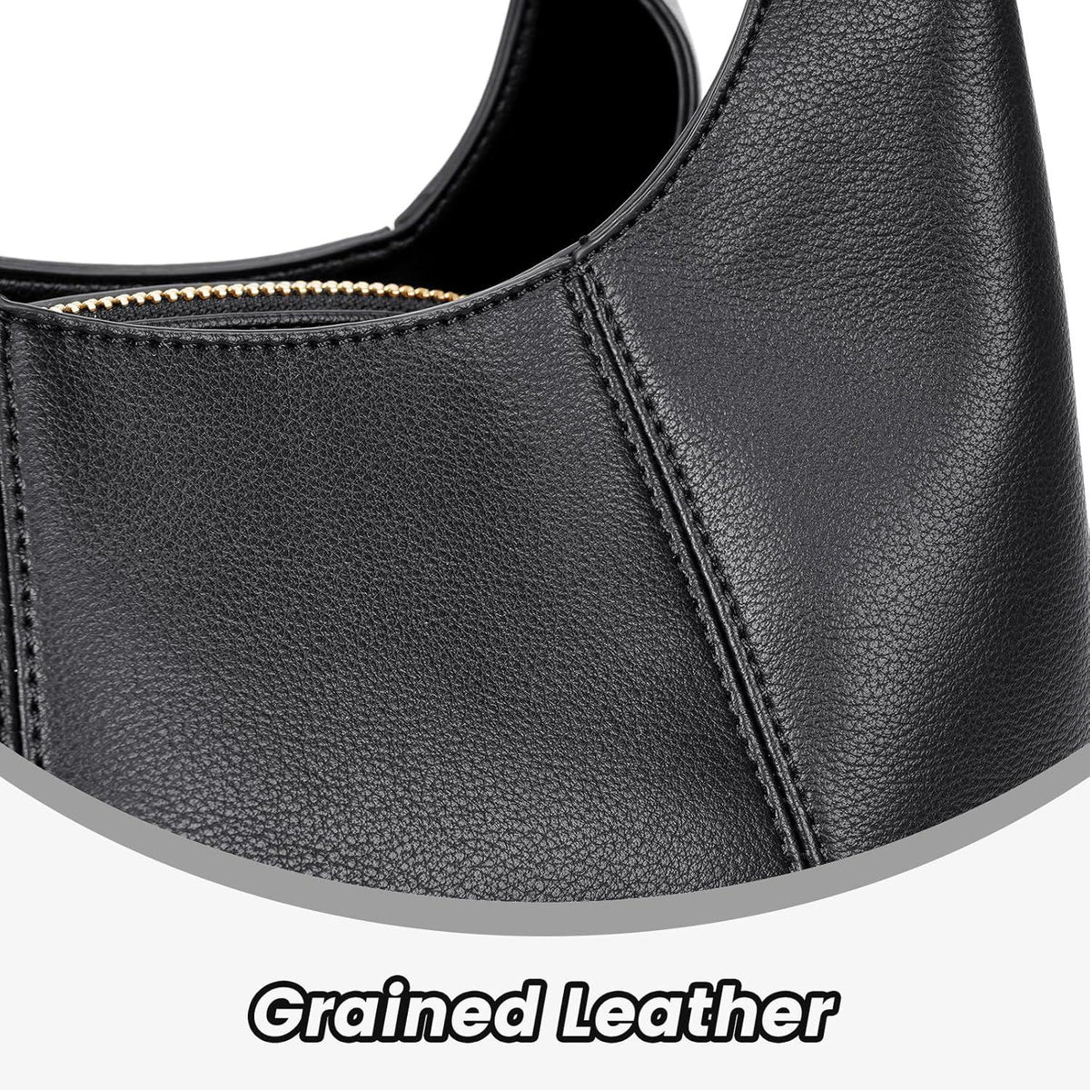 TIAASTAP Handtasche Damen Vintage Ledertasche Schultertasche Schwarz