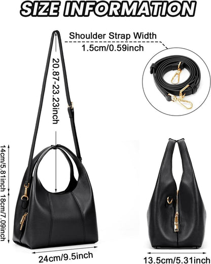 Handtasche Damen klein Ledertasche Damen-Henkeltaschen Vintage Tote