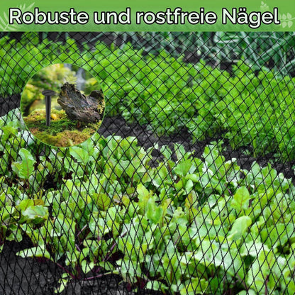 Teichnetz Feinmaschig 2x5m mit 12 Bodenankern