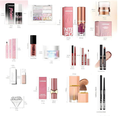 26-teiliges Beauty Geschenkset – Komplettes Make-up Starter Set