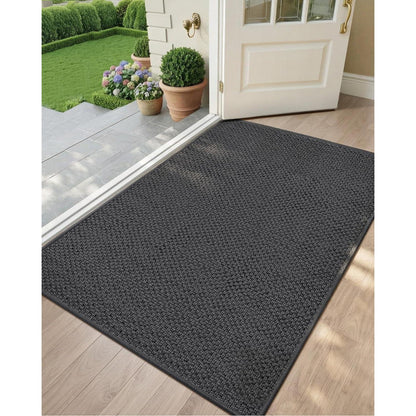 Fußmatte Innen Dunkelgrau 122x183cm – Schmutzfangmatte für Küche & Eingang