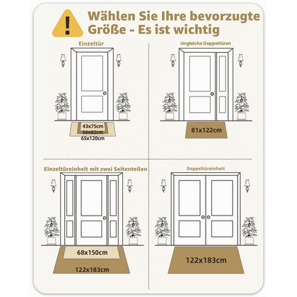 Fußmatte Innen Dunkelgrau 122x183cm – Schmutzfangmatte für Küche & Eingang