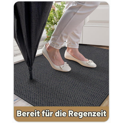 Fußmatte Innen Dunkelgrau 122x183cm – Schmutzfangmatte für Küche & Eingang