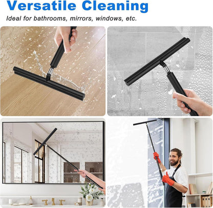 Duschabzieher Silikon 30-120cm verstellbar Wasser Boden Haare Glas