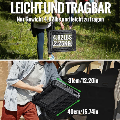 Klapptisch Camping höhenverstellbar 58x40cm, leicht & robust