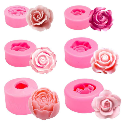3D Silikonformen Blumen – Set für Kerzen, Schokolade & mehr