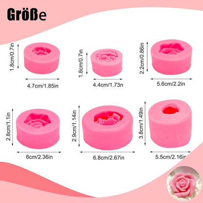 3D Silikonformen Blumen – Set für Kerzen, Schokolade & mehr