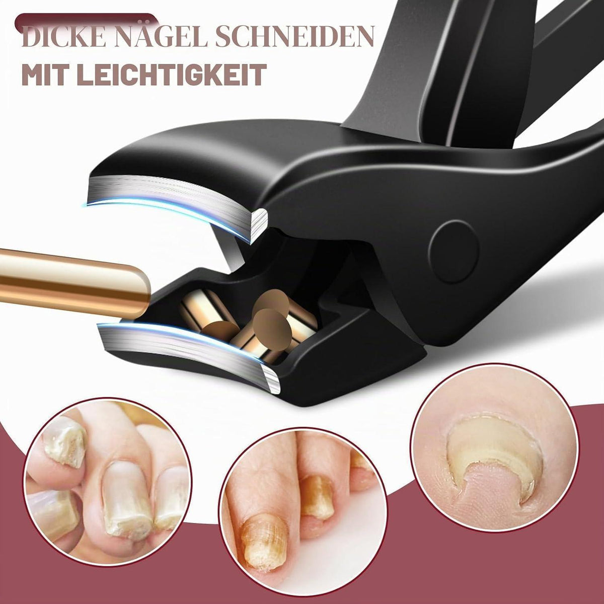 Nagelknipser für dicke Nägel | Ergonomisch & mit Auffangbehälter
