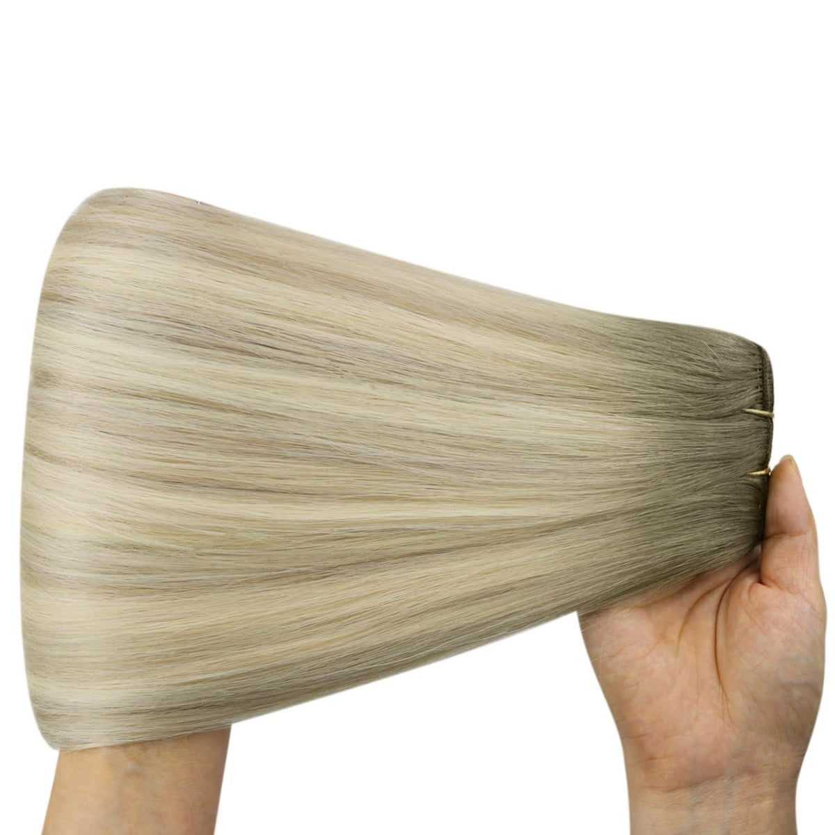 Echthaar Tressen Ombre Blond 60 cm – Volumenspendend & Langanhaltend