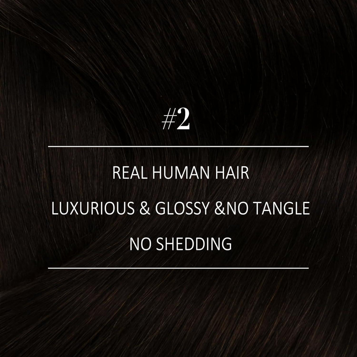 Echthaar Tressen Braun – Remy Haarverlängerung 60cm, 100g