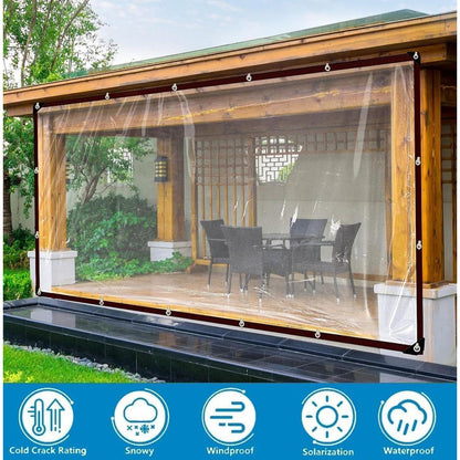 Transparente Abdeckplane 2.5x4m mit Ösen – Wasserdicht & Wetterfest