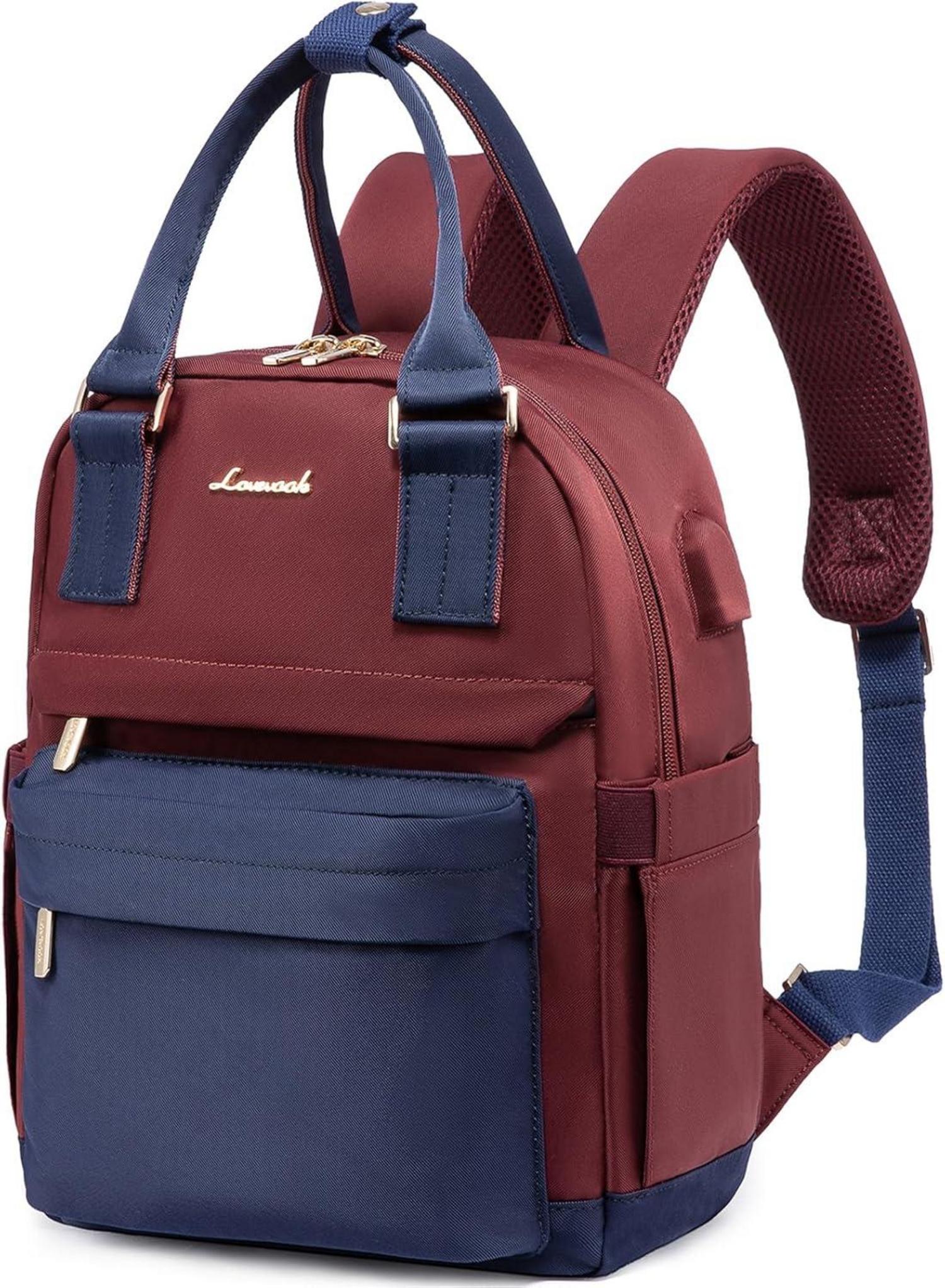 Mini Damenrucksack Wasserdicht USB-Anschluss Marineblau