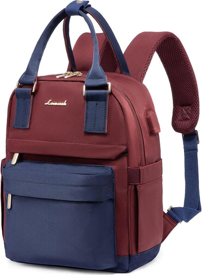 Mini Damenrucksack Wasserdicht USB-Anschluss Marineblau