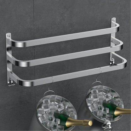 60cm Handtuchhalter Silber Ohne Bohren – Modernes Badezimmer Set