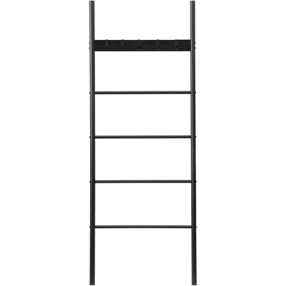 Handtuchleiter Schwarz – 5 Haken, 60x177cm – Bad & Flur