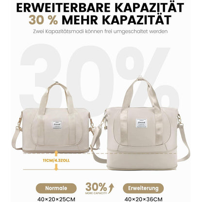Handgepäck Tasche 40x20x25 erweiterbar für Ryanair Flugzeug