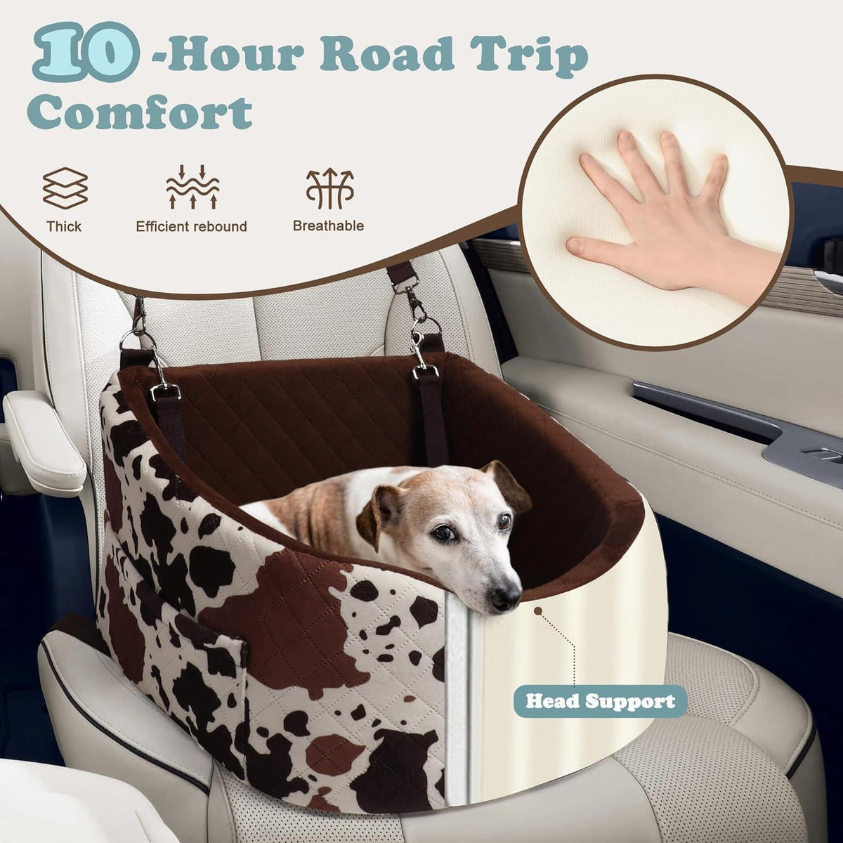 Hunde Autositz für Kleine Hunde – Crash-Schutz & Komfort