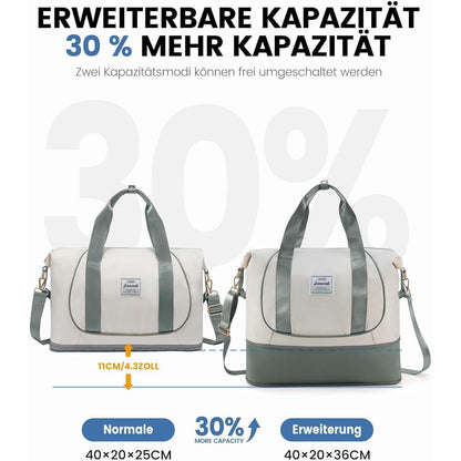 Ryanair Handgepäck 40x20x25 erweiterbar Faltbare Reisetasche