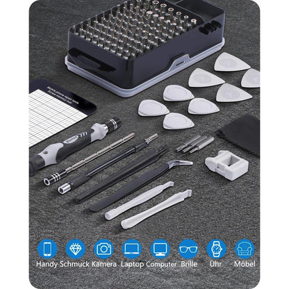 Präzisions-Schraubendreher-Set 122-teilig für Elektronikreparatur