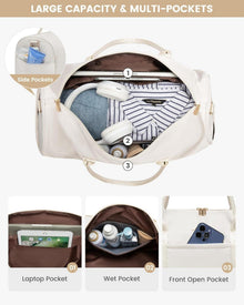 Weekender Reisetasche Damen mit Schuhfach & Nassfach, 2-teiliges