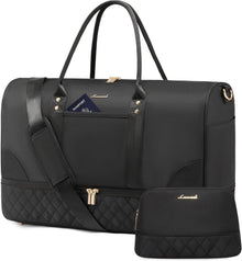 Reisetasche Damen Weekender Bag mit Schuhfach Nassfach 2-teiliges Set