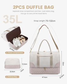 Damen Reisetasche Weekender Bag mit Schuhfach