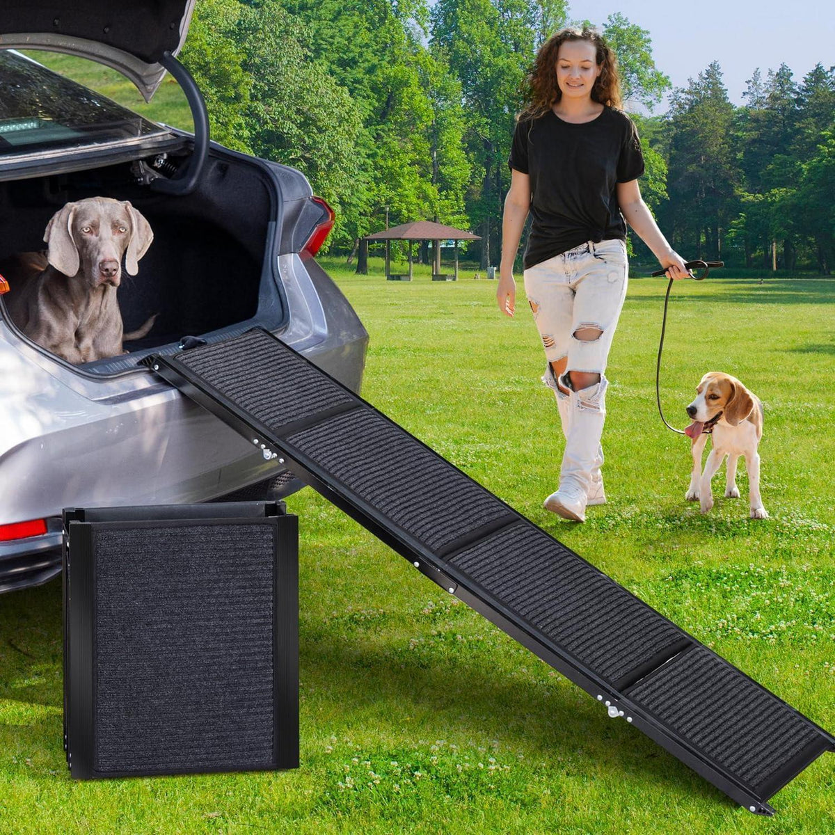 Zusammenklappbare Hundetreppe für Auto – 160cm, Robust & Sicher