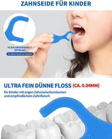 128 Stk. Zahnseide Kinder Flossers Ocean-Tierformen