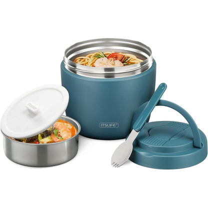 Edelstahl Thermos-Lunchbox 970ml – Auslaufsicher & Warmhaltend