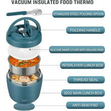 Edelstahl Thermos-Lunchbox 970ml – Auslaufsicher & Warmhaltend