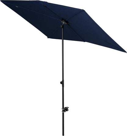 UV-Schutz Sonnenschirm 183x134cm Marineblau für Balkon, Terrasse, Pool