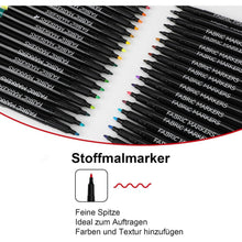 Textilstifte Set 40 Farben – Waschmaschinenfest & Feinspitze