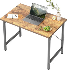 Kleiner Schreibtisch Industrie-Design 80x40 cm Metall Holz Home Office