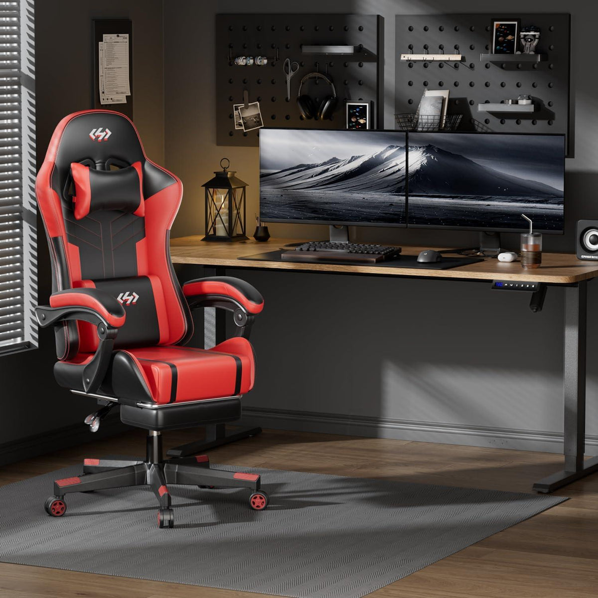 Gaming Stuhl Ergonomisch Bürostuhl Racing Gamer Kopfstütze